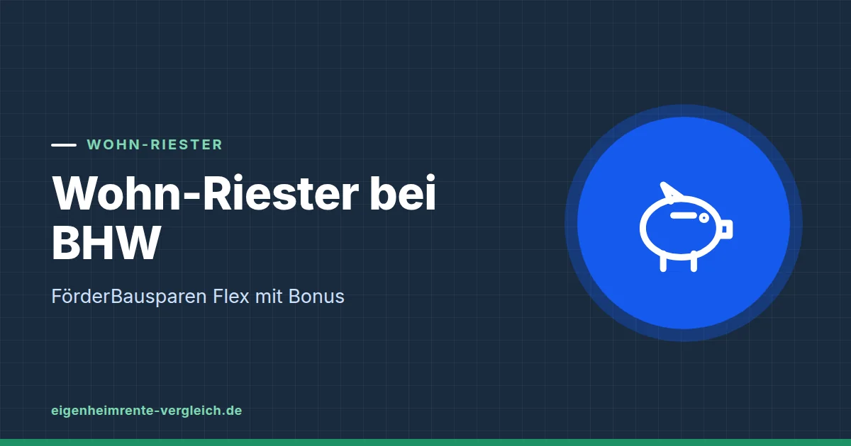 Grafik zum Beitrag: Wohn-Riester bei BHW