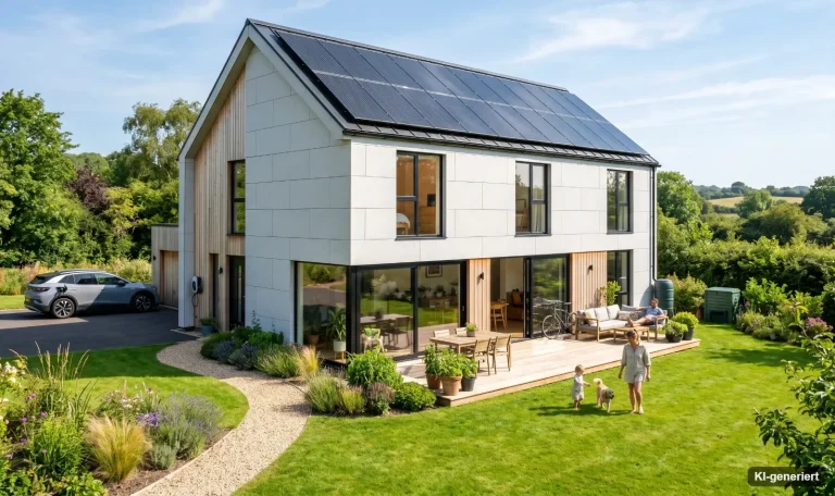 Modernes Einfamilienhaus mit Solardach und Garten – energetisch saniertes Eigenheim