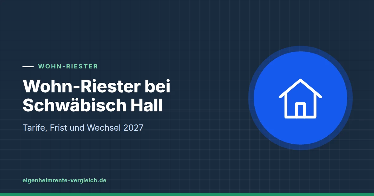 Grafik zum Beitrag: Wohn-Riester bei Schwäbisch Hall