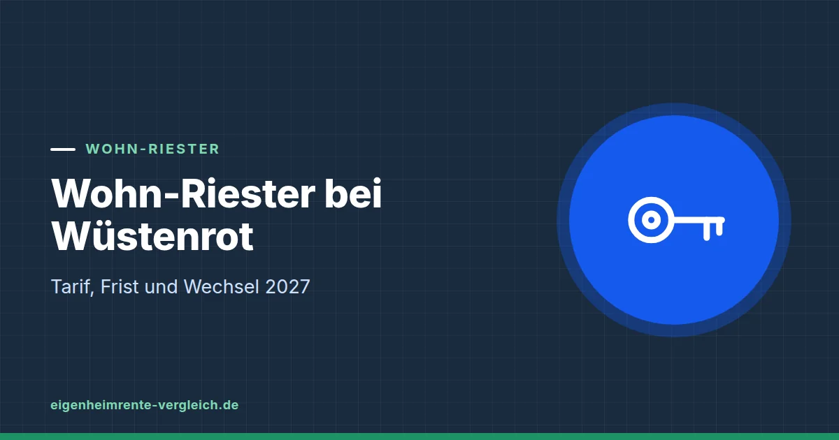 Grafik zum Beitrag: Wohn-Riester bei Wüstenrot